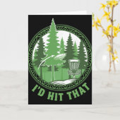 Disc Golf Basket Flying Disc Id Hit That Funny  Kaart (Gele Bloem)