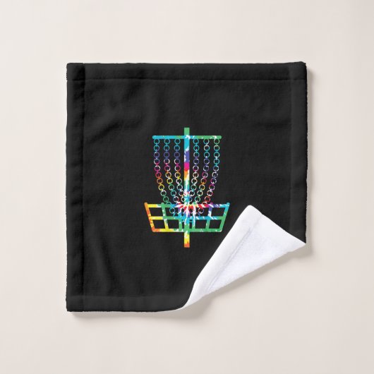 Disc Golf Basket - Hippie Rainbow Gift Washandje (Wasdoekje)