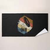 Disc Golf Basket Retro Badhanddoek (Badhanddoek)