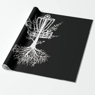 Disc Golf Basket Tree Frisbee Root Cadeaupapier