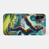 Disc Golf Bigfoot in de Bossen Case-Mate iPhone Case (Achterkant (horizontaal))
