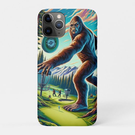 Disc Golf Bigfoot in de Bossen Case-Mate iPhone Case (Achterkant)