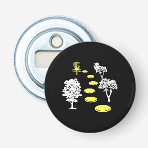 Disc Golf Bossen Disc Golfer Gift Button Flesopener