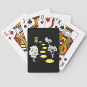 Disc Golf Bossen Disc Golfer Gift Pokerkaarten (Achterkant)