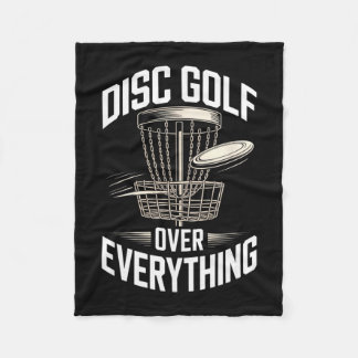 Disc Golf Boven Alles Frisbee Disc Golf Leven  Fleece Deken