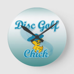 Disc Golf Chick #3 Ronde Klok