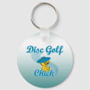 Disc Golf Chick #3 Sleutelhanger