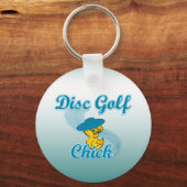 Disc Golf Chick #3 Sleutelhanger (Voorkant)