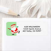 Disc Golf Christmas Holiday Label (Insitu)