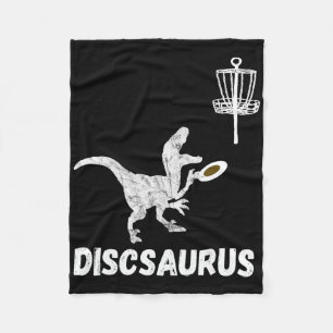 Disc Golf Dinosaur Frolfing T-rex Dino Grappige Di Fleece Deken