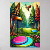 Disc Golf en Eagle thema Poster (Voorkant)