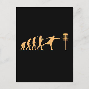 Disc Golf Evolutie Briefkaart