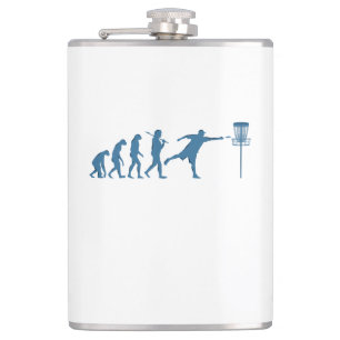 Disc Golf Evolutie - Leuk Cadeau voor Disc Golfer Heupfles