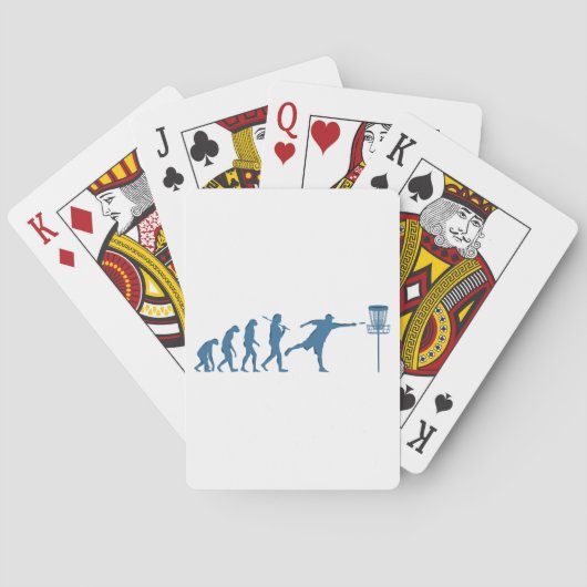 Disc Golf Evolution - Leuk cadeau voor Disc Golfer Pokerkaarten (Achterkant)