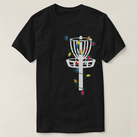 Disc Golf Funny Frisbee Sports Gift met Kerstmis T-shirt (Design voorkant)