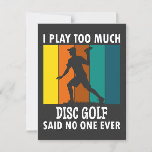 Disc Golf Funny Gezegde Retro Disc Golf Briefkaart