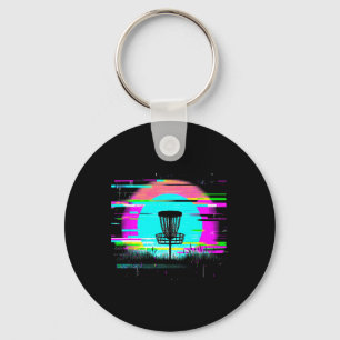 Disc Golf Glitch - Vintage Disc Golf Liefhebber Sleutelhanger