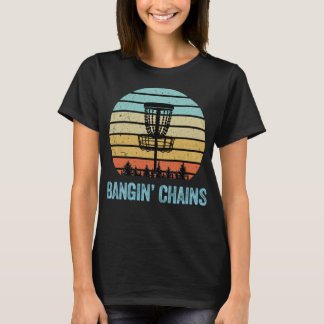 Disc Golf Grappige Banging Chains Retro Disc Golf  T-shirt