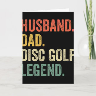 Disc Golf Grappige Gek Dad Legende Vaderdag  Kaart