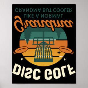 Disc Golf Grootmoeder Kampioen Kettingen Poster