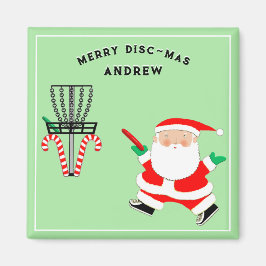 Disc Golf Holiday Gift Magneet