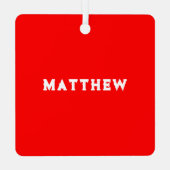 Disc Golf Holiday Gift Metalen Ornament (Achterkant)