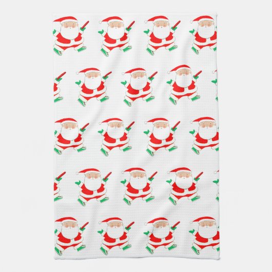 Disc Golf Holiday Gift Theedoek (Verticaal)