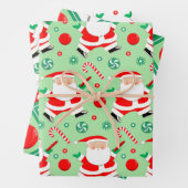 Disc Golf Holiday Gift Wrapping Paper (In situ)