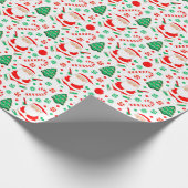 Disc Golf Holiday Gift Wrapping Paper Cadeaupapier (Hoek)