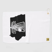Disc golf Iowa - serviette pour votre sac de discg (Horizontal)