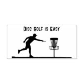 Disc golf is gemakkelijk, plaatsen, mand rubberstempel (Afrduk)