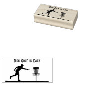 Disc golf is gemakkelijk, plaatsen, mand rubberstempel (Gestempeld)