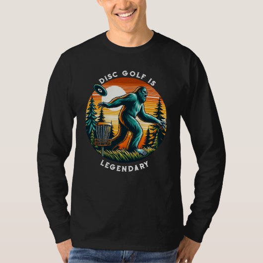Disc Golf is legendarisch | Bigfoot T-shirt (Voorkant)