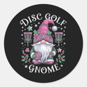 Disc Golf Kabouter Kerst Spirit Fun Vakantie Sfeer Ronde Sticker