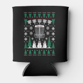 Disc Golf Lelijke Kersttrui Pyjama Cadeaus Blikjeskoeler (Voorkant)