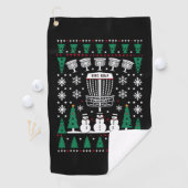 Disc Golf Lelijke Kersttrui Pyjama Cadeaus Golfhanddoek (Insitu)