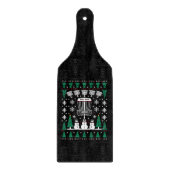 Disc Golf Lelijke Kersttrui Pyjama Cadeaus Snijplank (Voorkant)
