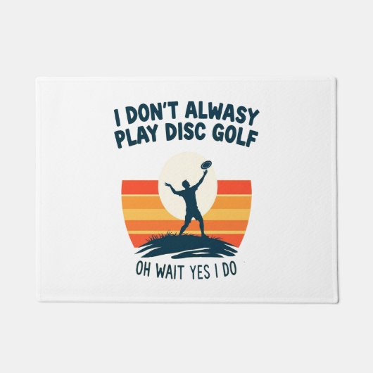 Disc Golf Lover T-Shirt Design Deurmat (Voorkant)