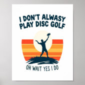 Disc Golf Lover T-Shirt Design Poster (Voorkant)