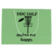 Disc Golf maakt me blij Disc Golf Groot Cadeauzakje (Achterkant)