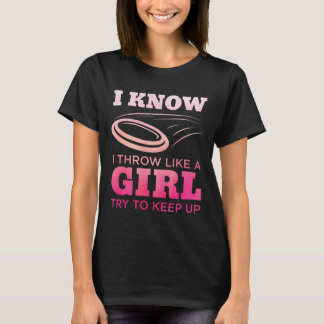 Disc Golf Meisje Funny Disc Golfen Liefhebber Spel T-shirt