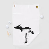 Disc golf Michigan - serviette pour votre sac de d (En situation)