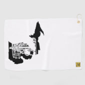 Disc golf Michigan - serviette pour votre sac de d (Horizontal)