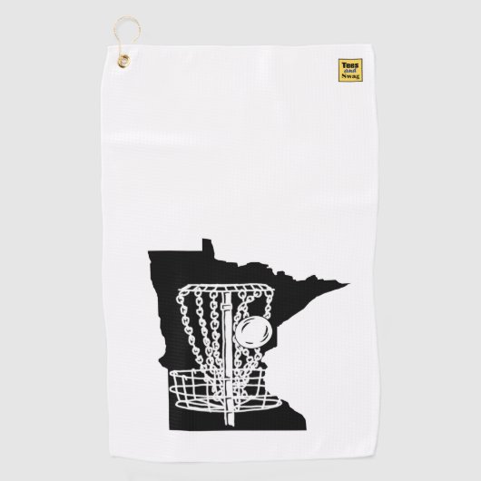 Disc golf Minnesota - serviette pour votre sac de  (Devant)