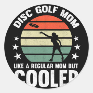 Disc Golf Moeder Disc Golfende Moeder Frisbee Golf Ronde Sticker