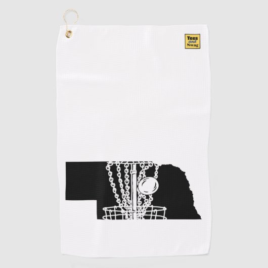 Disc golf Nebraska - handdoek voor je discgolf tas (Voorkant)