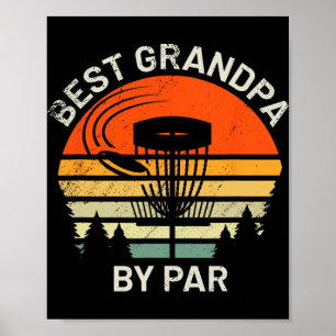 Disc Golf Opa Beste Grootvader Door Par Frisbee Poster