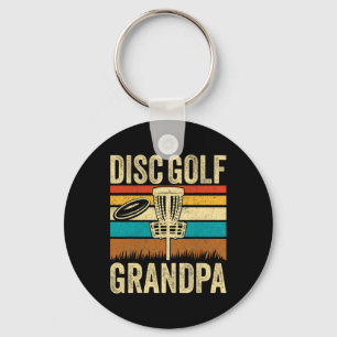 Disc Golf Opa - Retro Stijl Vintage Disc Golf Sleutelhanger