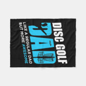 Disc Golf papa Fleece Deken (Voorkant (Horizontaal))