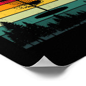 Disc Golf Papa Gift - Beste vader op auto Poster (Hoek)